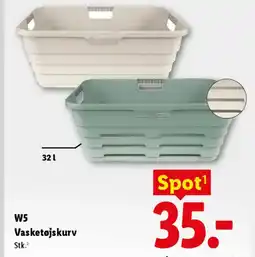 Lidl W5 Vasketøjskurv tilbud