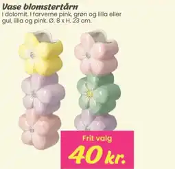 Hi five Vase blomstertårn tilbud