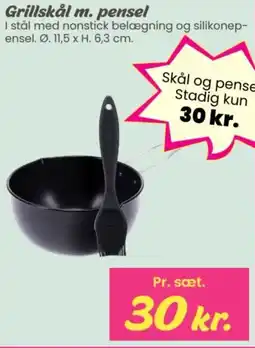 Hi five Grillskål m. pensel tilbud