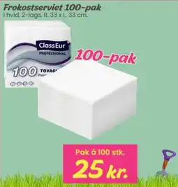 Hi five Frokostserviet 100-pak tilbud