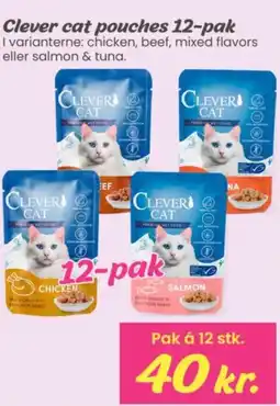 Hi five CLEVER CAT Pouches 12-pak tilbud