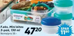 Bilka F.eks. Mini bites 3-pak tilbud