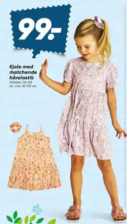 Bilka Kjole med matchende hårelastik tilbud