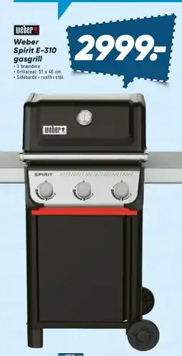 Bilka Weber Spirit E-310 gasgrill tilbud