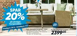 Bilka F.eks. Amarante loungesæt - natur tilbud