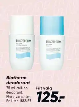 Bilka Biotherm deodorant tilbud