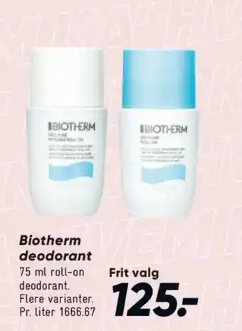 Bilka Biotherm deodorant tilbud