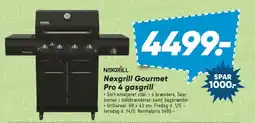 Bilka Nexgrill Gourmet Pro 4 gasgrill tilbud