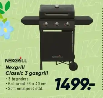Bilka Nexgrill Classic 3 gasgrill tilbud