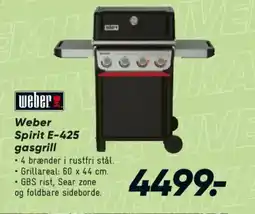 Bilka Weber Spirit E-425 gasgrill tilbud