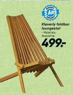 Bilka Kløverly foldbar loungestol tilbud