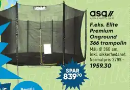 Bilka Elite Premium Onground 366 trampolin tilbud