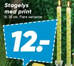 Bilka Stagelys med print tilbud