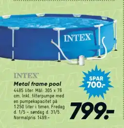 Bilka INTEX Metal frame pool tilbud