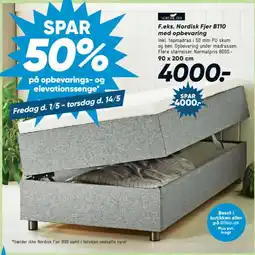 Bilka F.eks. Nordisk Fjer B110 med opbevaring tilbud