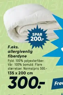 Bilka F.eks. allergivenlig fiberdyne tilbud