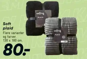 Bilka Soft plaid tilbud