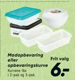 Bilka Madopbevaring eller opbevaringskurve tilbud