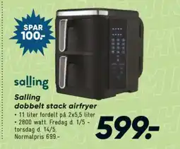 Bilka Salling dobbelt stack airfryer tilbud