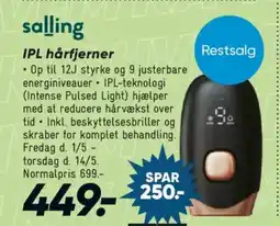 Bilka Salling IPL hårfjerner tilbud
