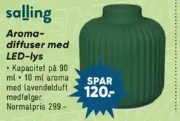 Bilka Aroma- diffuser med LED-lys tilbud