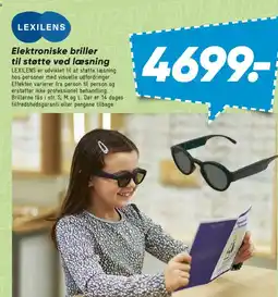 Bilka Elektroniske briller til støtte ved læsning tilbud