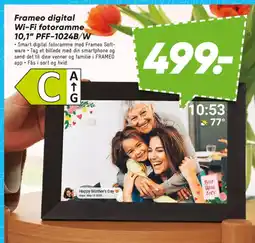 Bilka Frameo digital Wi-Fi fotoramme 10,1" PFF-1024B/W tilbud