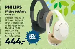 Bilka Philips trådløse on-ear tilbud