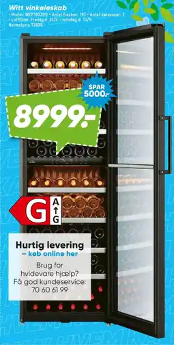 Bilka Witt vinkøleskab tilbud