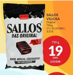 Nielsen's Discount SALLOS VILLOSA tilbud