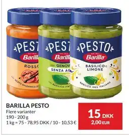 Nielsen's Discount BARILLA PESTO tilbud