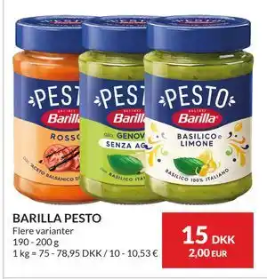 Nielsen's Discount BARILLA PESTO tilbud