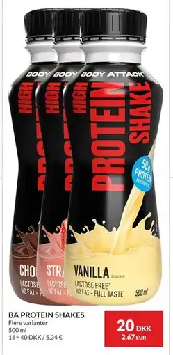 Nielsen's Discount BA PROTEIN SHAKES tilbud