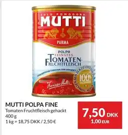 Nielsen's Discount MUTTI POLPA FINE tilbud