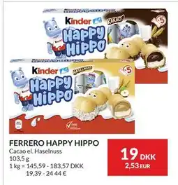 Nielsen's Discount FERRERO HAPPY HIPPO tilbud