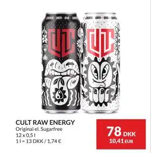 Nielsen's Discount CULT RAW ENERGY tilbud