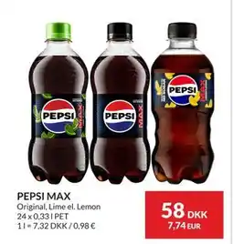 Nielsen's Discount PEPSI MAX tilbud