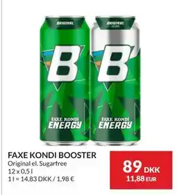 Nielsen's Discount FAXE KONDI BOOSTER tilbud