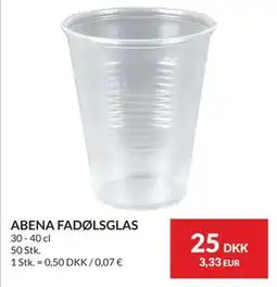 Nielsen's Discount ABENA FADØLSGLAS tilbud