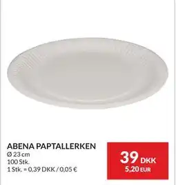 Nielsen's Discount ABENA PAPTALLERKEN tilbud