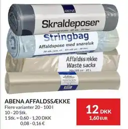 Nielsen's Discount ABENA AFFALDSSÆKKE tilbud