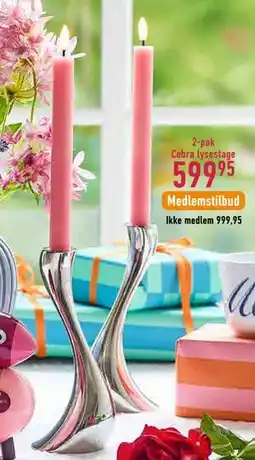 Imerco 2-pak Cobra lysestage tilbud