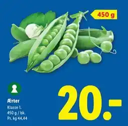 Lidl Ærter tilbud