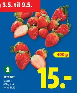 Lidl Jordbær tilbud