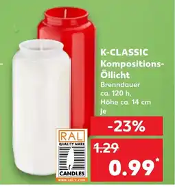 Kaufland DE K-CLASSIC Kompositions- Öllicht tilbud