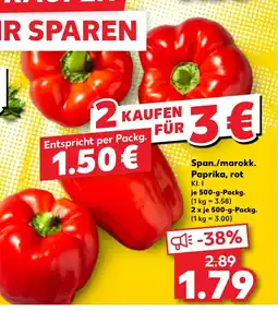 Kaufland DE Span./marokk. Paprika, rot tilbud