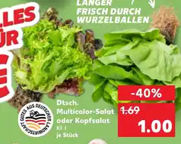 Kaufland DE Dtsch. Multicolor-Salat oder Kopfsalat tilbud