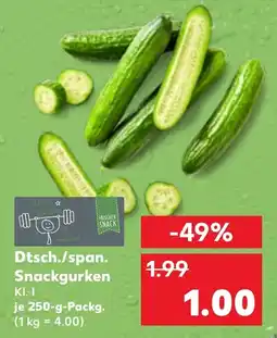 Kaufland DE Dtsch./span. Snackgurken tilbud