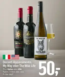 Føtex Deconi Appassimento, My Way eller The Wild Life tilbud