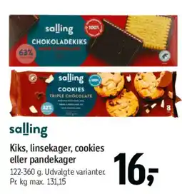 Føtex salling kiks, lineskager, cookies eller pandekager tilbud